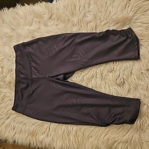 Jockey Gray Leggings – Stripe Detail, Scrunch Ankle, Size Medium